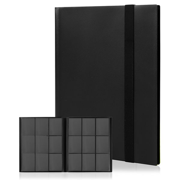 9-Pocket Trading Card Book Album Folder,9-Square Card Binder 360 Card Slots