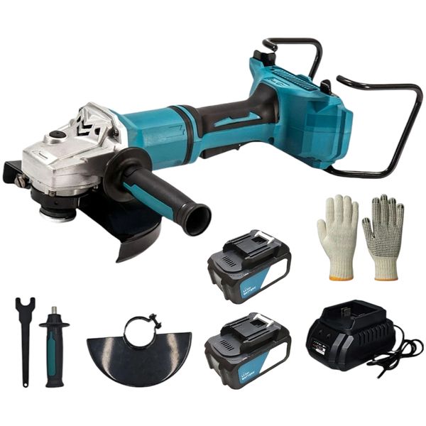 36V Heavy Duty Cordless Angle Grinder - Dual Battery Lithium Angle Grinder