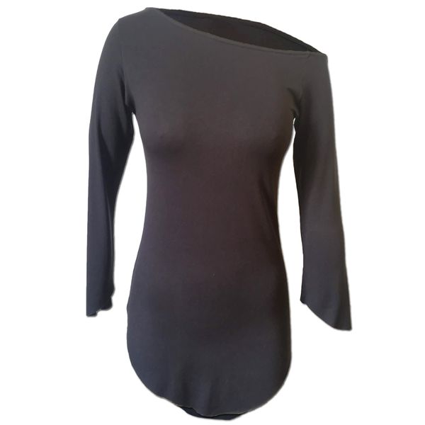 Nucleus Bare Shoulder Top in Black