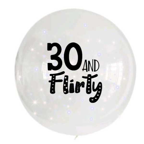 BG - Bobo Balloon - 24inch - 30 and Flirty