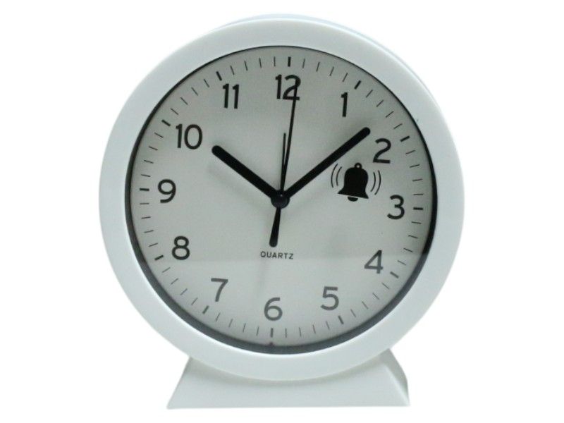 Battery Powered Analogue Alarm Clock 15cm