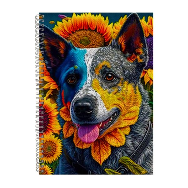 Embroidered AUSTRALIAN CATTLE DOG Notebook Dog Gift Idea A4 Notepad Pad 98