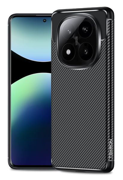 TEKRON Premium Carbon Case Compatible with Xiaomi Redmi Note 14 Pro Plus
