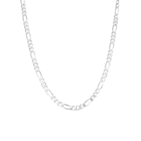 7mm X 55cm Figaro Link Silver Chain