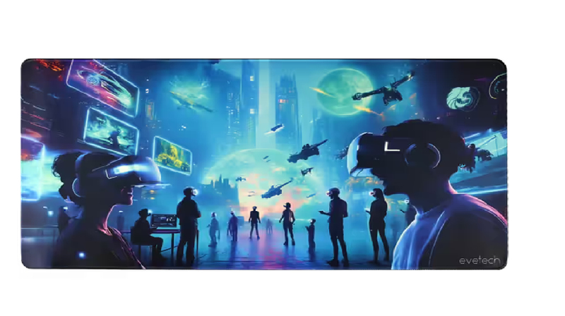 Evetech VR Extended Gaming Mousepad - 880x440x5mm Anti-Slip Desk Mat