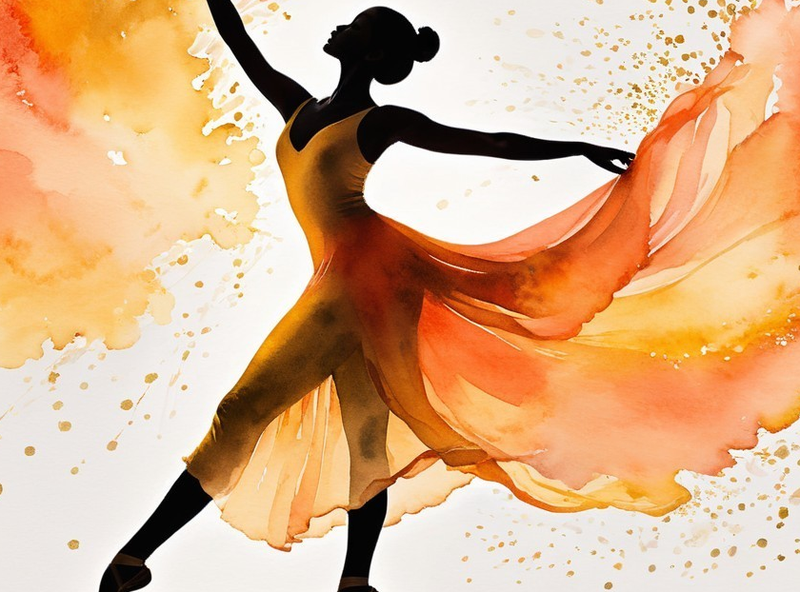 Canvas Home Decor Wall Art - Orange Dance
