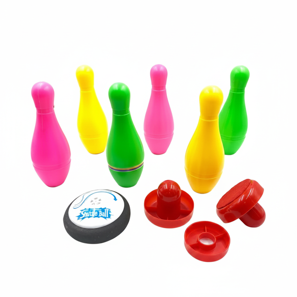 Light-Up Bowling Set for Kids - 6 Pins &amp; 2 Balls, Indoor/Outdoor Fun