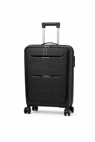 Tosca Carry On 55cm Cabin Trolley with Easy Access Pocket - TSA Lock