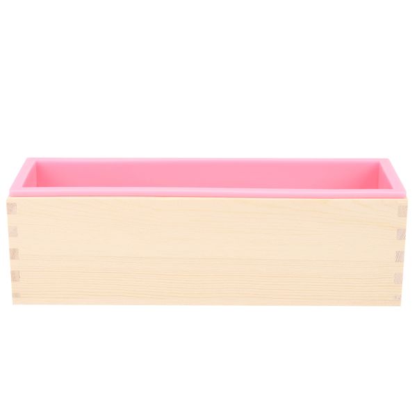 1200G Diy Soap Wooden Soap Mold Box Silicone Liner Rectangular
