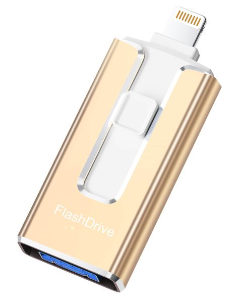 4-in-1 Gold USB Flash Drive-512GB,High-Speed Data Transfer