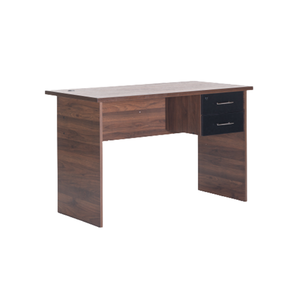 Max 120cm Deluxe Desk - Walnut/Black