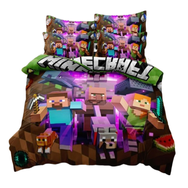 Linen Boutique - Kids Duvet Cover Set-Minecraft Dream Escape