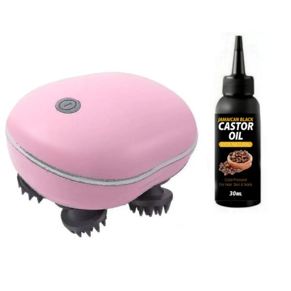 Electric Scalp &amp; Head Massager with Jamaican Black Castor Oil