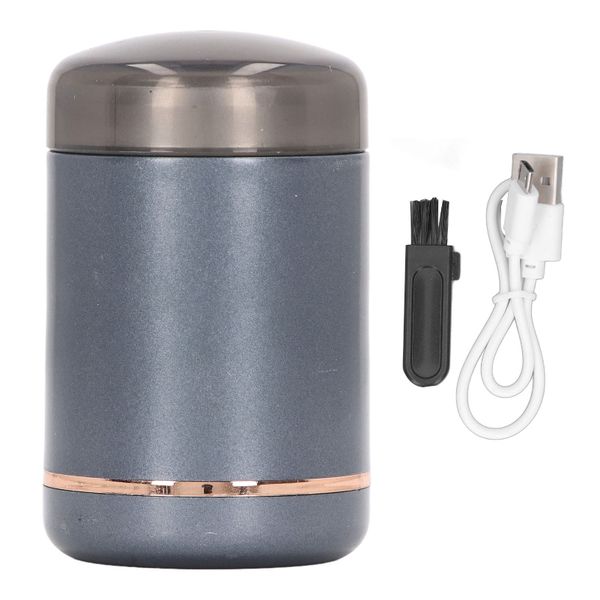 Mini USB Beard Shaver 6000RPM Low Noise Grey Black Travel Size
