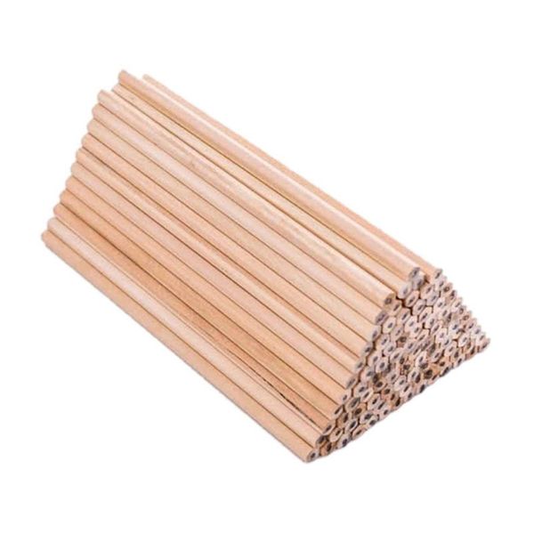 50pcs HB Natural Wooden Hexagonal Pencils - Smooth Writing School Set