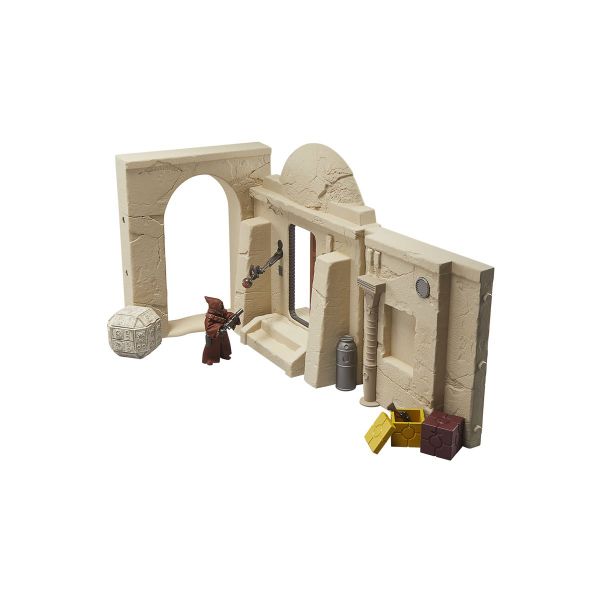 Star Wars: The Vintage Collection Streets of Mos Eisley Playset with Jawa