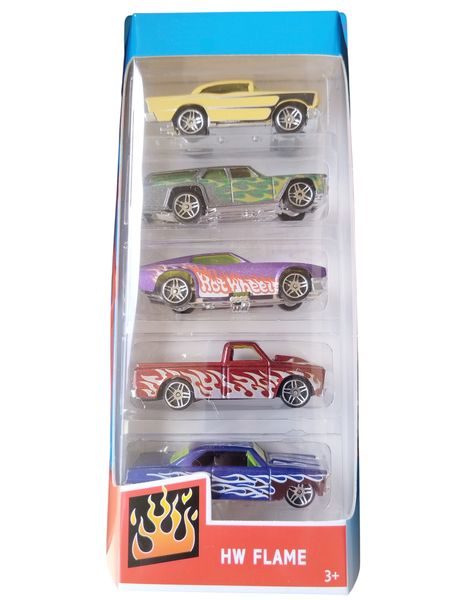 Flaming Toy Cars - Pack of 5
