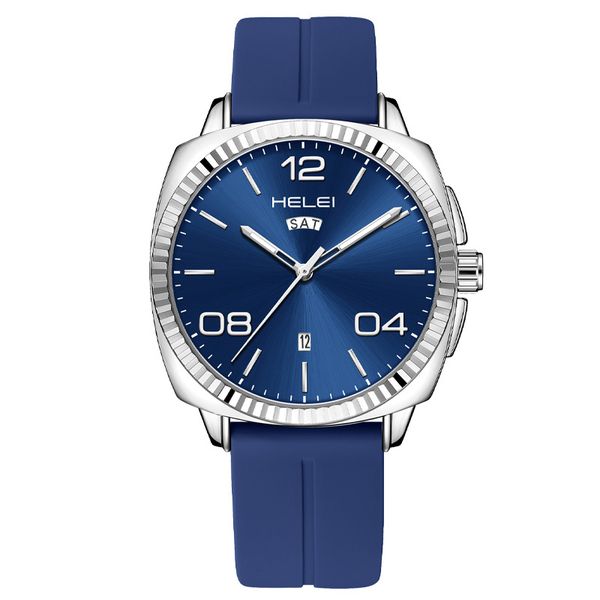 Outdoor Sports Men's Watch Gradient Dial Calendar Week Display Fashion Quar
