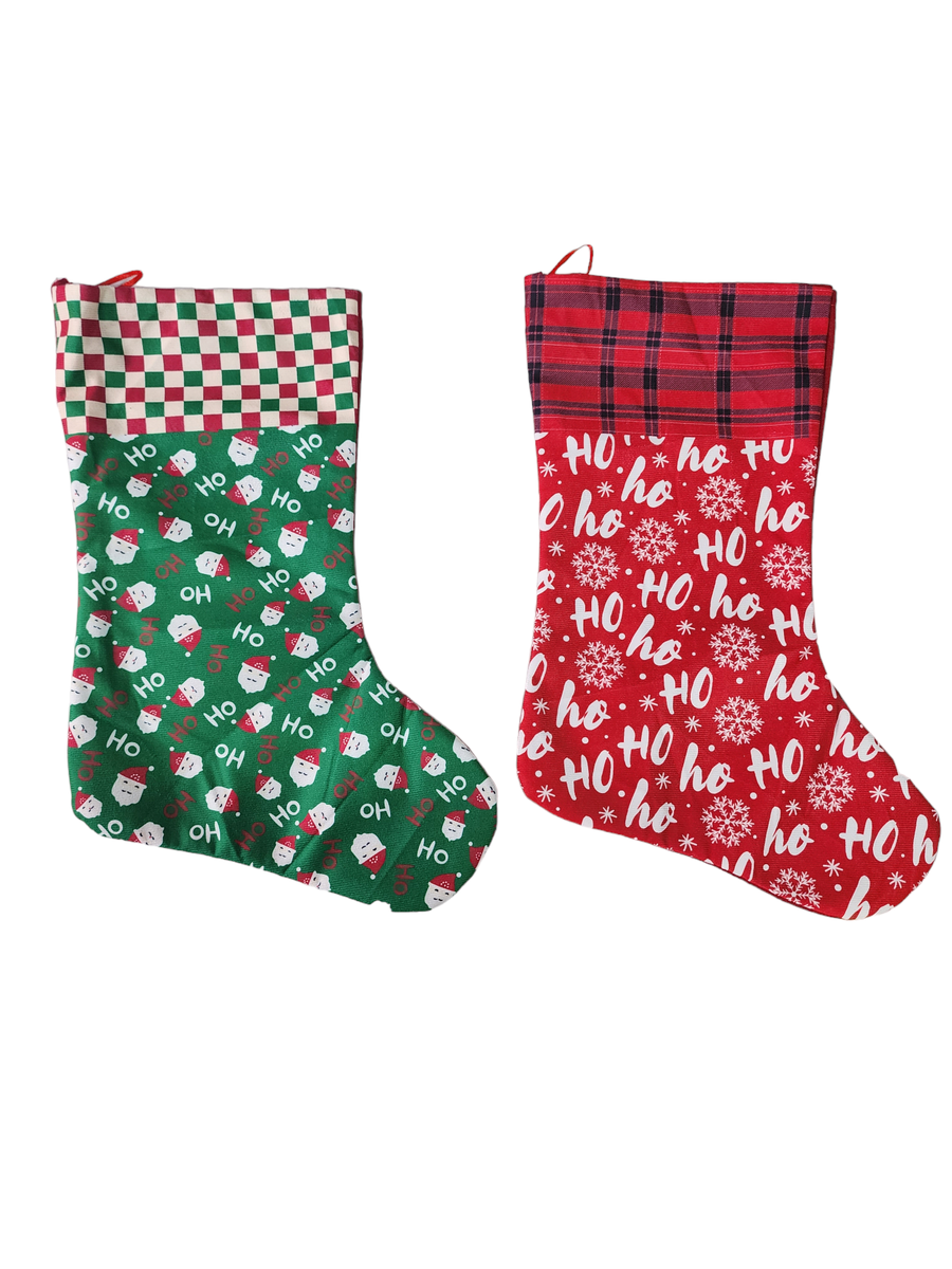 Large Christmas stockings (2 pack)