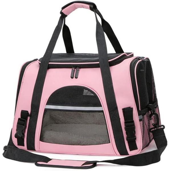 Pet Carrier Handbag Backpack Mesh Breathable Foldable For Dogs And Cats