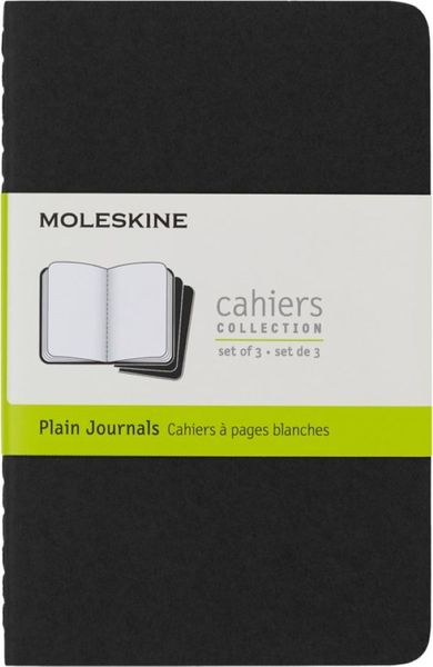 Moleskine Cahier Black Pocket Plain Journal
