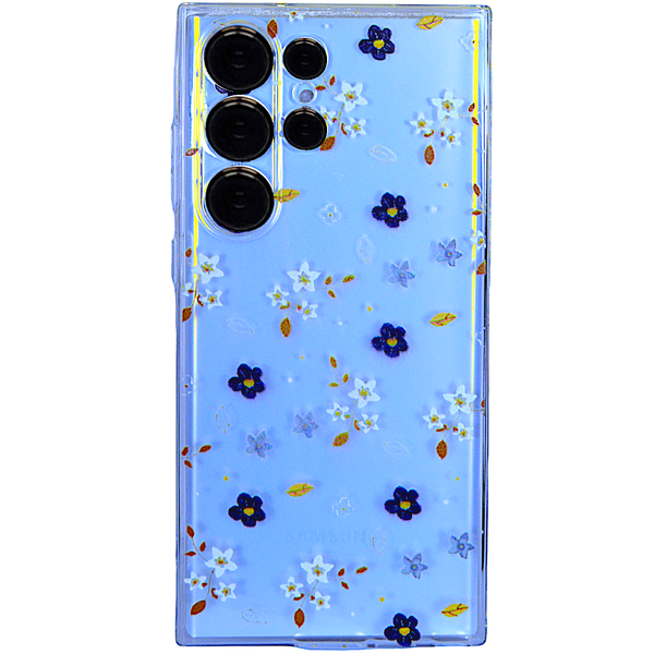 Clear Phone Case with Different Flowers - COMPATIBLE WITH Samsung S23 Ultra