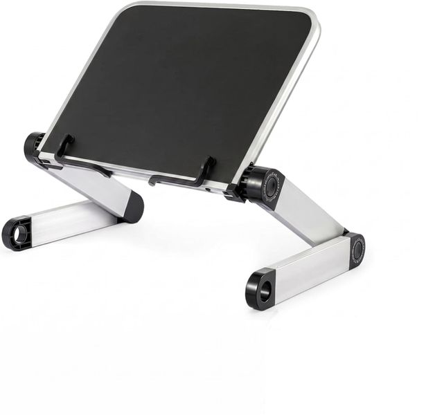 Adjustable Book Stand With 360 Degree Rotating Base Black
