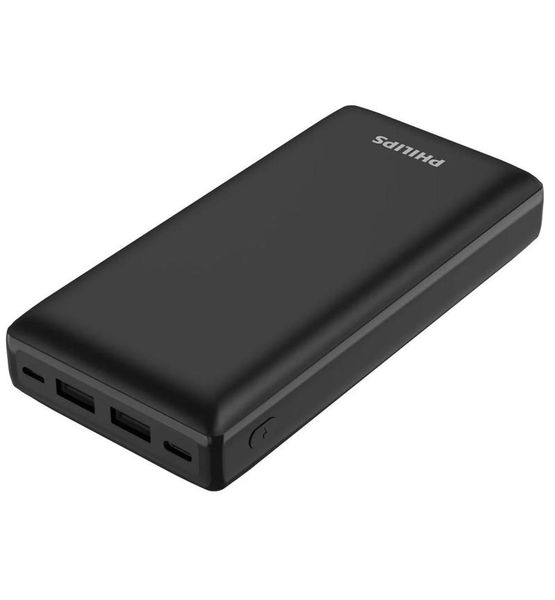 Philips 20 000mAh Power Bank Dual USB - Slim Portable Charger Powerbank