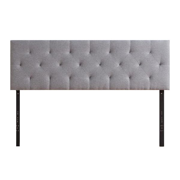 Carlysle Upholstered Headboard In Grey Velvet image