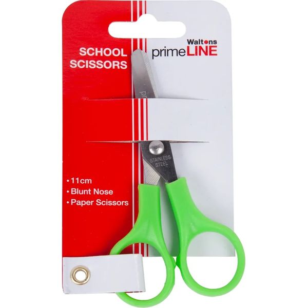 PrimeLine Pink Stainless Steel School Scissors 11.7cm x10