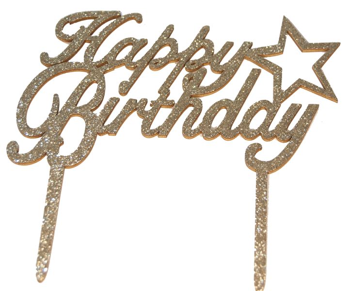 Happy Birthday Cake Topper