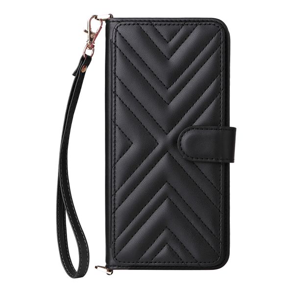 Multifunctional Leather Case Compatible With Samsung Galaxy S25 Plus