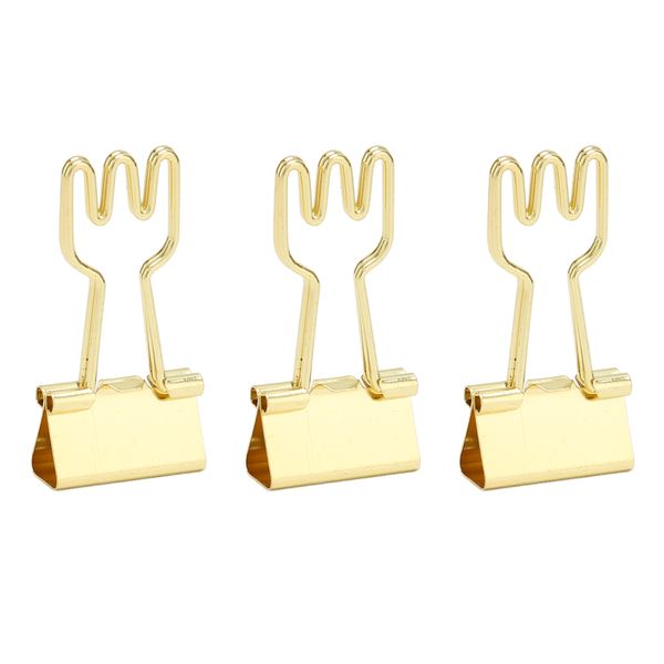 Golden Binder Clips 100Piece Strong Office