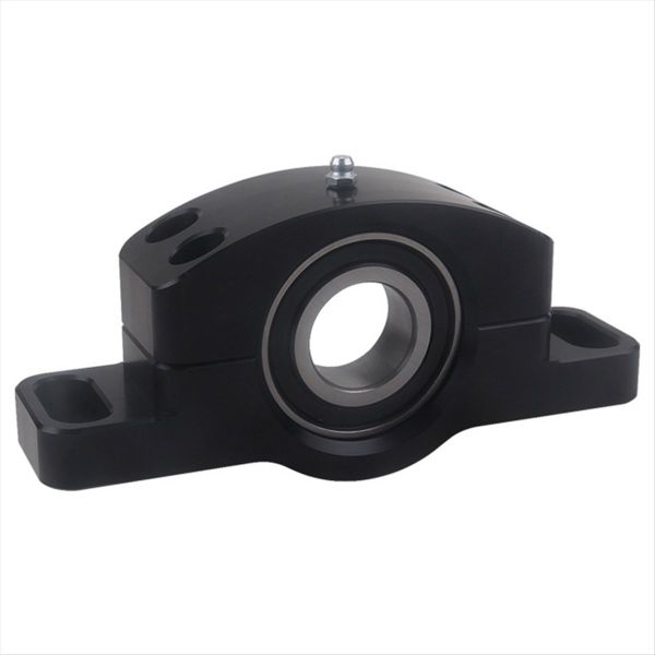 Black Heavy Duty Driveshaft Bearing Carrier Compatible with Universal