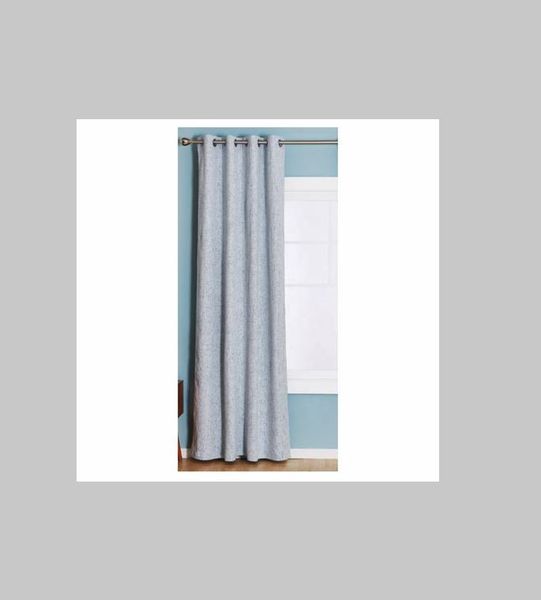 Readymade Curtain - Blackout 140cmWx221cmH -Eyelet - SelfLined - Light Blue