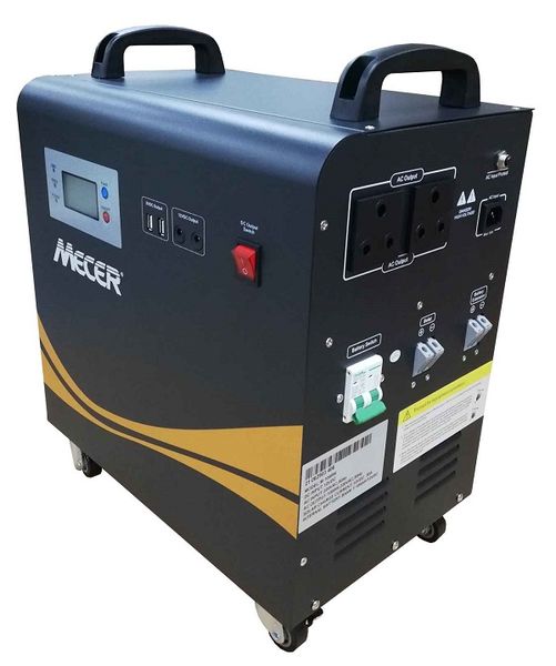 Mecer 1Kw 12V 1x100A Battery Pure Sine Wave - Black