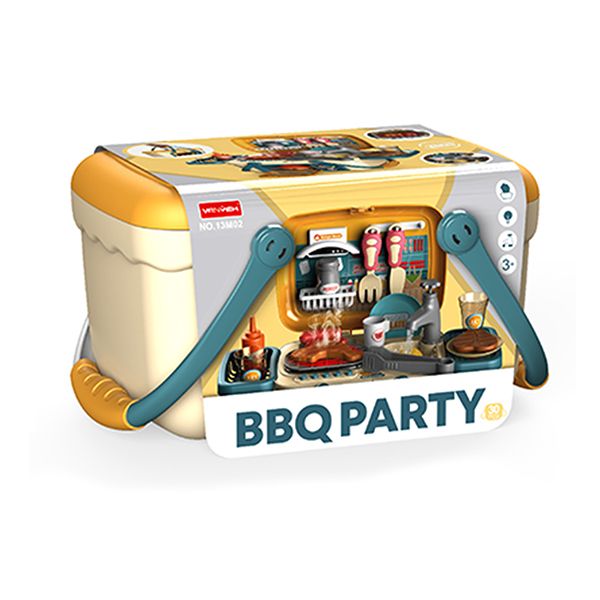 Kids BBQ Party Pretend Basket Playset