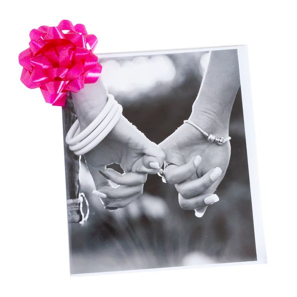 Card &amp; Bow - LGBTQ Pride - Blank