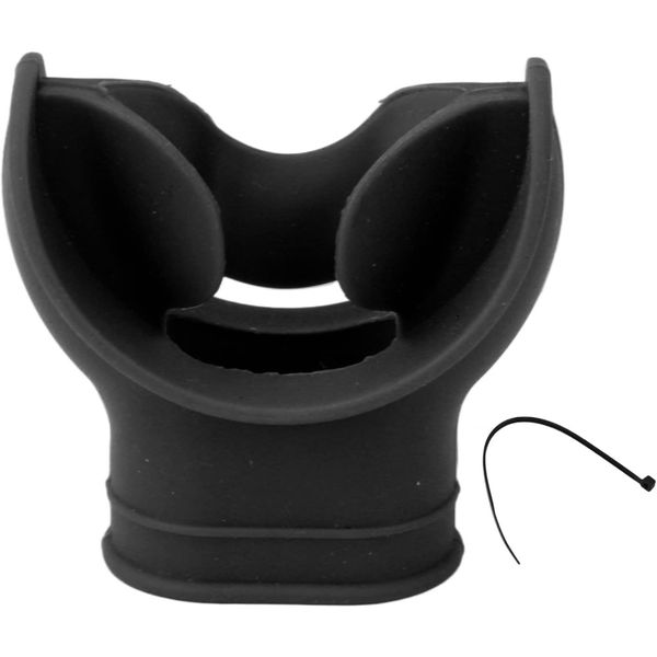 Universal Silicone Mouthpiece Snorkel Regulator (Black)