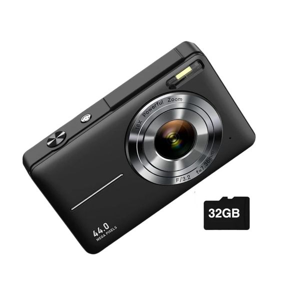 16X Zoom Anti Shake 44MP Digital Camera Type C Interface w/ 32 MicroSD Card