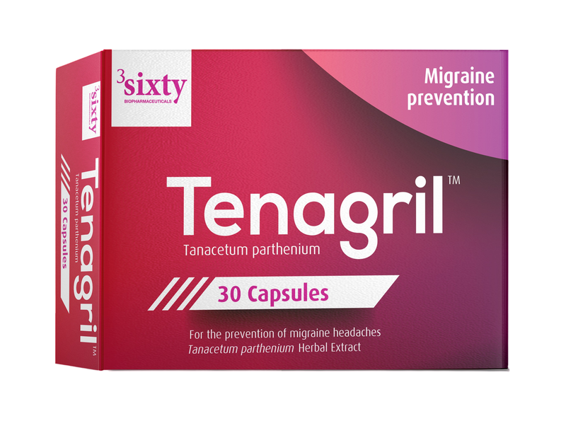 Tenagril - Natural Relief &amp; Prevention for Migraines (30 Capsules)