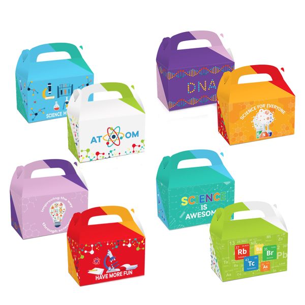 Party Favor Boxes - Science Theme - 12 Boxes