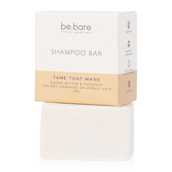 Be Bare Tame That Mane Shampoo Bar 100g