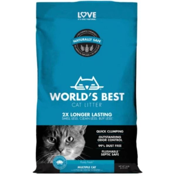 World's Best Cat Litter Clumping Lotus Blossom Scented 6.35kg