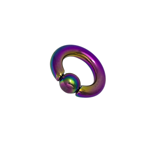 Full Closure Bar 5mm 316L Grade Surgical Steel, Multi colour 14mm diameter