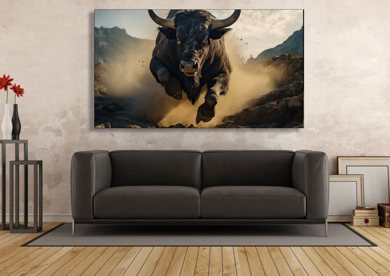 Bull In The Wild Abstract - Im0241 image