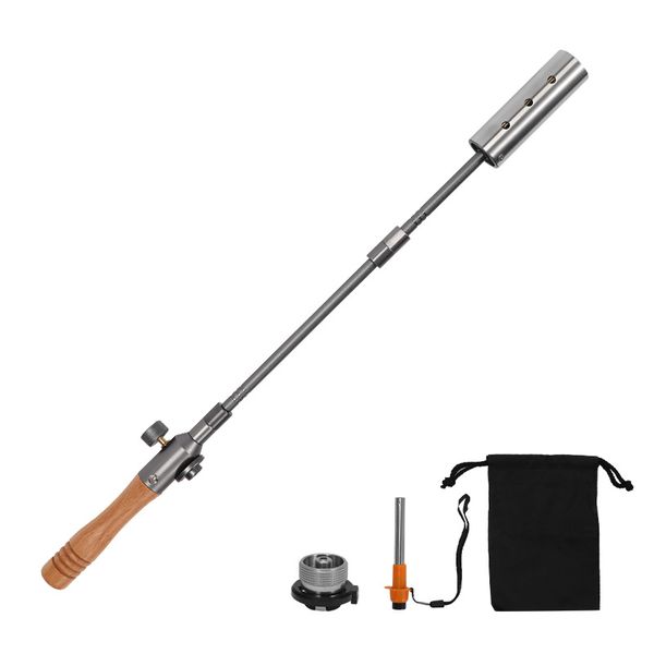 JG-215 Heavy-Duty Stainless Steel Outdoor Fire Igniter With Wooden Handle