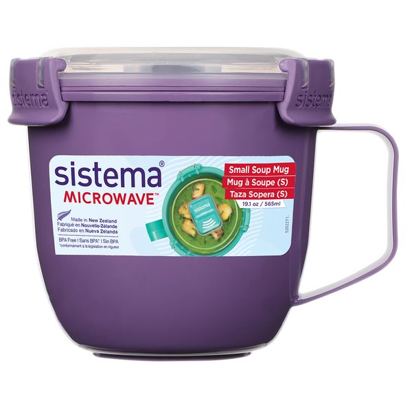 Sistema - Small Soup Mug To Go - Purple