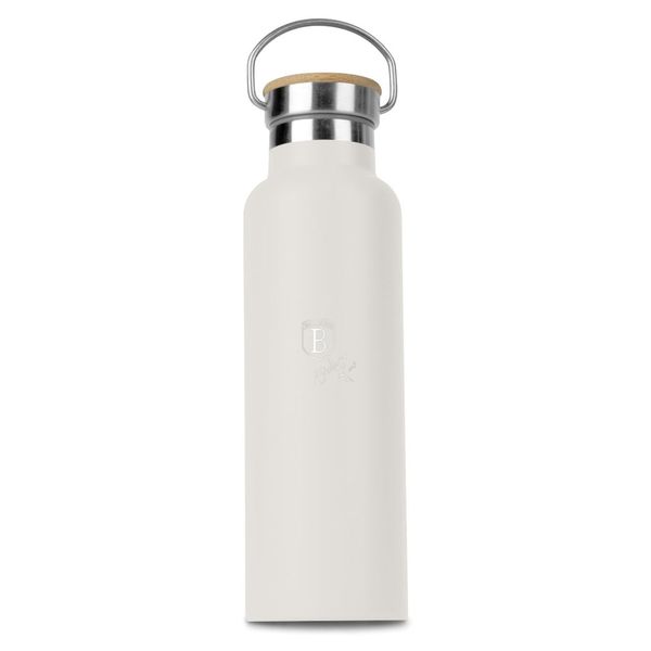 Berlinger Haus 600ml Stainless Steel Flask with Bamboo Lid - Sahara
