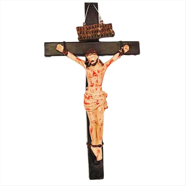 Jesus Crucifix Statue Wall Cross Hanging Christ Catholic Home Decor
